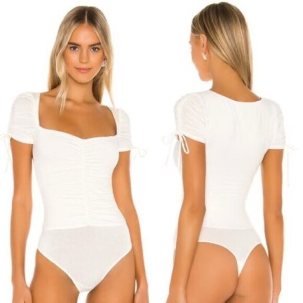 Lovers and Friends Jupiter Bodysuit in White